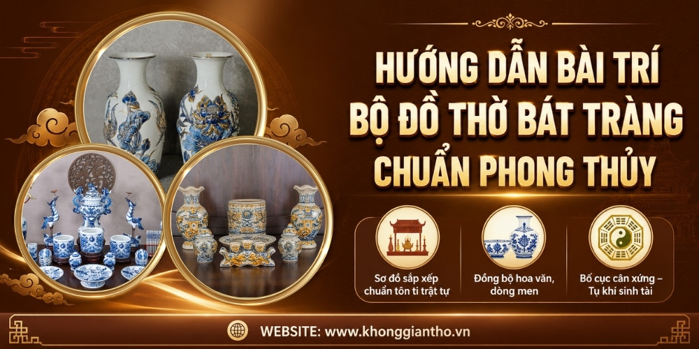 Hướng dẫn bài trí vật phẩm thờ cúng