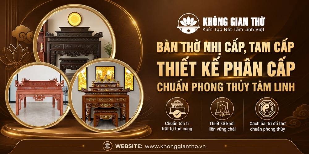 Bàn thờ nhị cấp, tam cấp