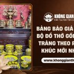Báo giá đồ thờ gốm Bát Tràng