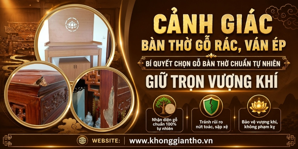 Cảnh giác sử dụng bàn thờ gỗ kém chất lượng
