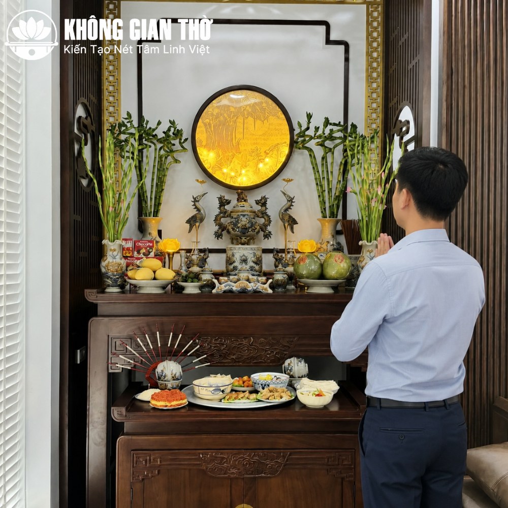 Chọn người đàn ông trong nhà để thỉnh bàn thờ