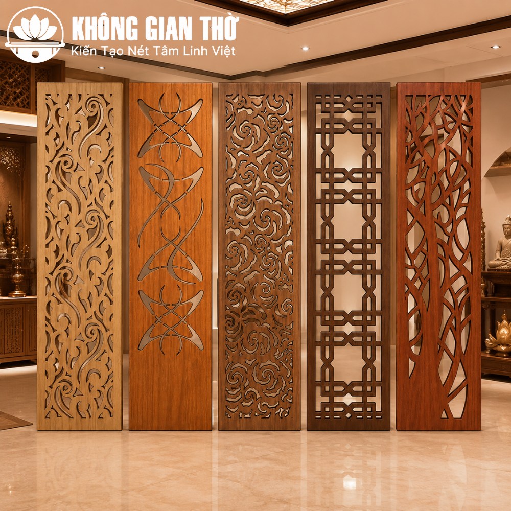 Vách ngăn CNC cho phòng thờ