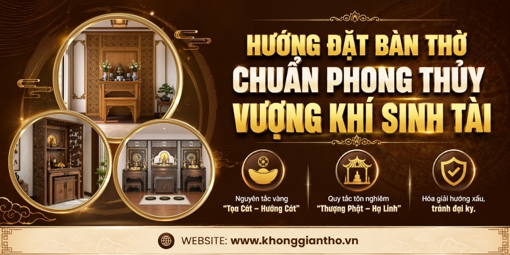 Hướng đặt bàn thờ chuẩn phong thủy
