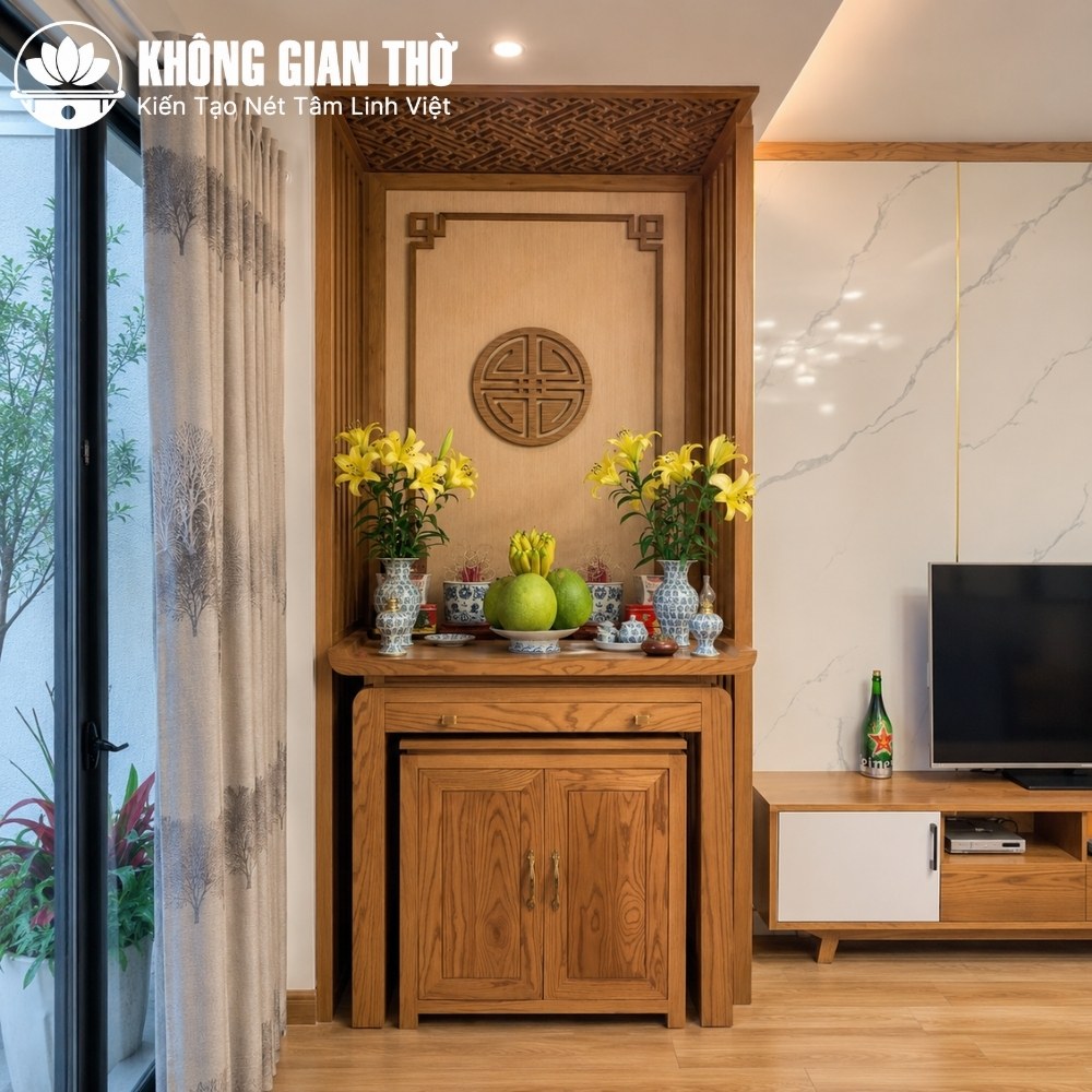 Bàn thờ gỗ đứng