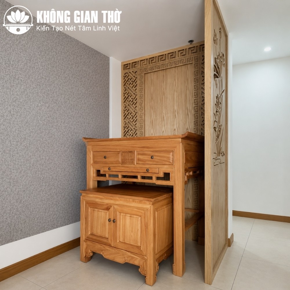 Bàn thờ đứng gỗ