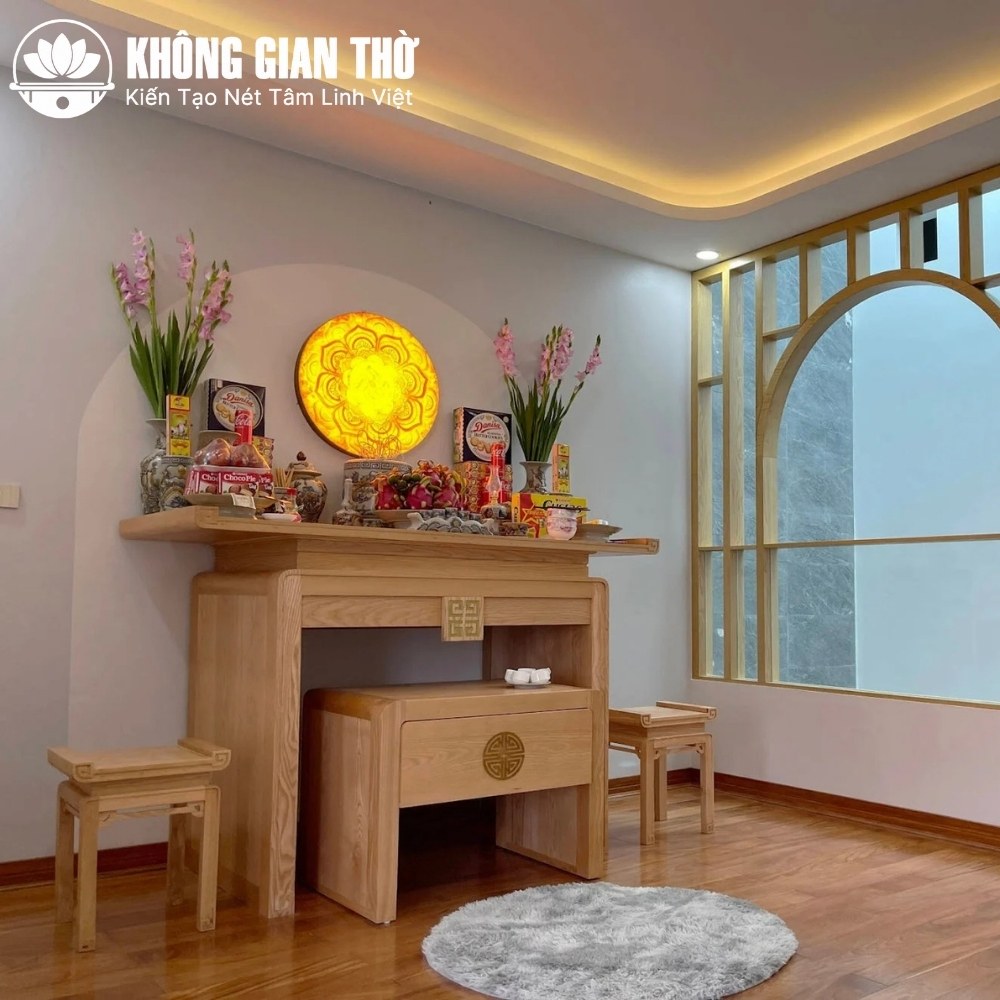 Bàn thờ đứng gỗ