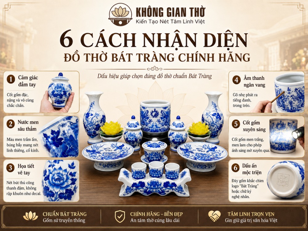 6 cách nhận diện đồ thờ Bát Tràng chính hãng